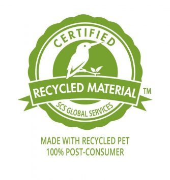 Logo plástico reciclable